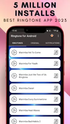 Ringtone for Android android App screenshot 3